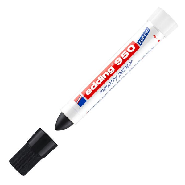 Marqueur peinture pour l'industrie 950 à pointe ogive 10 mm noir
