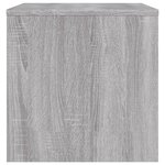 vidaXL Meuble TV sonoma gris 80x40x40 cm bois d'ingénierie