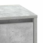 vidaXL Table de chevet avec lumières LED Béton gris 39x34 5x50 cm