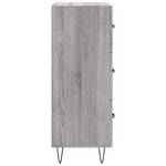vidaXL Buffet Sonoma gris 34 5x34x90 cm Bois d'ingénierie
