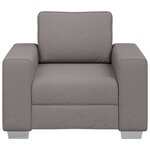 vidaXL Canapé Taupe 100 x 80 x 82 cm tissu