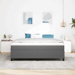 vidaXL Cadre de lit plateforme Gris clair 180 x 200 cm