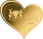 Monnaie en or 3000 francs g 0.031 (1/1000 oz) millésime 2023 endless love 1/1000