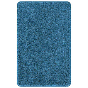 vidaXL Tapis de bain antidérapant Bleu 60 x 90 cm PP