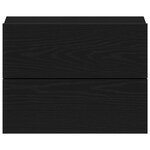 Tables de chevet vidaXL 2 Pièces Chêne noir 40x30x30 cm Bois d'ingénierie