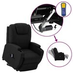 vidaXL Fauteuil Noir Similicuir