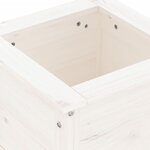 vidaXL Jardinière blanc 40x40x39 cm bois massif de pin