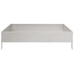 vidaXL Lit surélevé de jardin 100x100x26 cm acier inoxydable