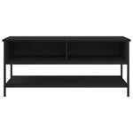Meuble TV vidaXL Noir Chêne 100x35x45 cm Bois d'ingénierie et Acier