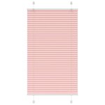 vidaXL Store plissé rose 75x150 cm largeur du tissu 74 4 cm polyester
