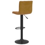 vidaXL Tabourets de bar lot de 2 marron velours