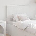 vidaXL Tête de lit Blanc 80 cm Bois d'ingénierie