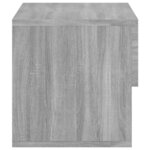 vidaXL Table de chevet murale Sonoma gris