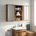 vidaXL Armoire murale de salle de bain Bois ancien 30 x 10 x 50 cm