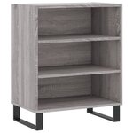 vidaXL Buffet sonoma gris 57x35x70 cm bois d'ingénierie