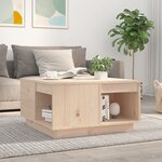 vidaXL Table basse 60x61x32 5 cm Bois massif de pin