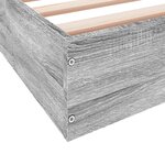 vidaXL Cadre de lit sonoma gris 180x200 cm bois d'ingénierie
