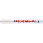 Marqueur Craie Liquide 4095 Ardoises et Fenêtres Blanc Pointe Ronde 2-3 mm EDDING