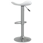 vidaXL Tabourets de bar lot de 2 blanc acier chromé et cuir artificiel