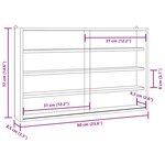vidaXL Vitrine de collection en bois avec portes 60x8 5x37 cm