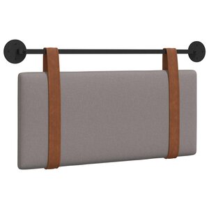 vidaXL Tête de lit suspendue Taupe PU antique