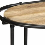 vidaXL Table console 110x42x76 cm bois massif de manguier brut