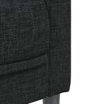 vidaXL Ensemble de canapés 2 Pièces noir tissu