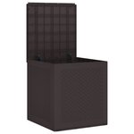 vidaXL Boîte de rangement Marron 55 x 53 x 57 cm Polypropylène