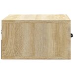 vidaXL Table de chevet murale Chêne sonoma 35x35x20 cm