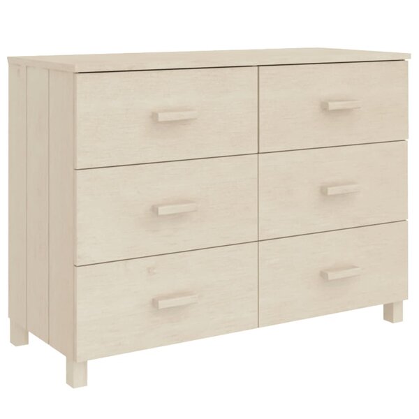 vidaXL Buffet HAMAR Marron miel 113x40x80 cm Bois massif de pin
