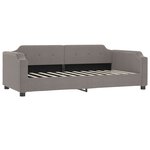 vidaXL Lit de repos taupe 90x200 cm tissu