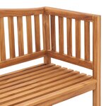 vidaXL Banc de jardin 150 cm Bois de teck solide