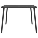 vidaXL Ensemble à manger de jardin 5 Pièces anthracite acier