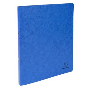 Classeur 2 Anneaux 15mm Carte Lustrée - A4 - Bleu - X 10 - Exacompta