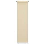 vidaXL Store roulant d'extérieur Crème 60x230 cm PEHD