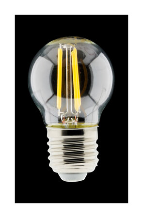 Ampoule déco filament led sphérique 4w e27 470lm 2700k (blanc chaud)