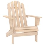 vidaXL Chaise de jardin Adirondack avec table Bois de sapin massif