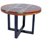 vidaXL Table basse Teck Résine 60 cm