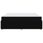 vidaXL Cadre de lit Autre Noir 180 x 200 cm tissu