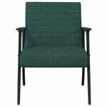 vidaXL fauteuil Vert foncé 59 x 75 x 78 cm tissu