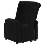 Vidaxl fauteuil de massage noir velours