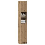 vidaXL Meuble de salle de bain Chêne artisanal 32x25 5x190 cm Bois d'ingénierie