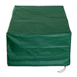 Housse de protection etanche pour meuble salon de jardin rectangulaire 210L x 140l x 80H cm vert