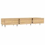 vidaXL Meuble TV chêne sonoma 150x36x30 cm bois d'ingénierie