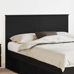 vidaXL Tête de lit Chêne noir 150 cm Bois d'ingénierie