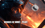 Monnaie HEROES OF WW2 PILOT 1/500 Oz Médaille Platine 25$ Liberia 2026 (PRÉCOMMANDE)
