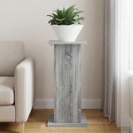 vidaXL Support de Plante Sonoma gris 30 5 x 30 x 60 5 cm