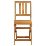 vidaXL Chaises de bistrot d'extérieur 8 Pièces Naturel 40 x 42 x 85 cm