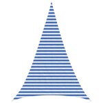 vidaXL Voile d'ombre 5 x 6 x 6 m HDPE Triangulaire Bleu et Blanc