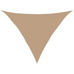 vidaXL Voile d'ombrage 160 g/m² Taupe 5x5x6 m PEHD